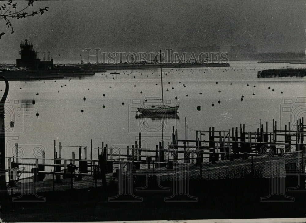 1967 Press Photo Burnham Park Harbor Last Sailboat - RRW63075 - Historic Images