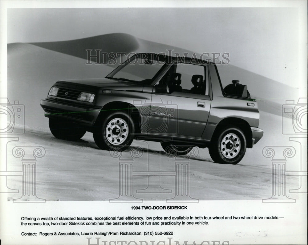 1994 Press Photo Suzuki Sidekick 2 Door SUV Automobile - RRW63381 - Historic Images