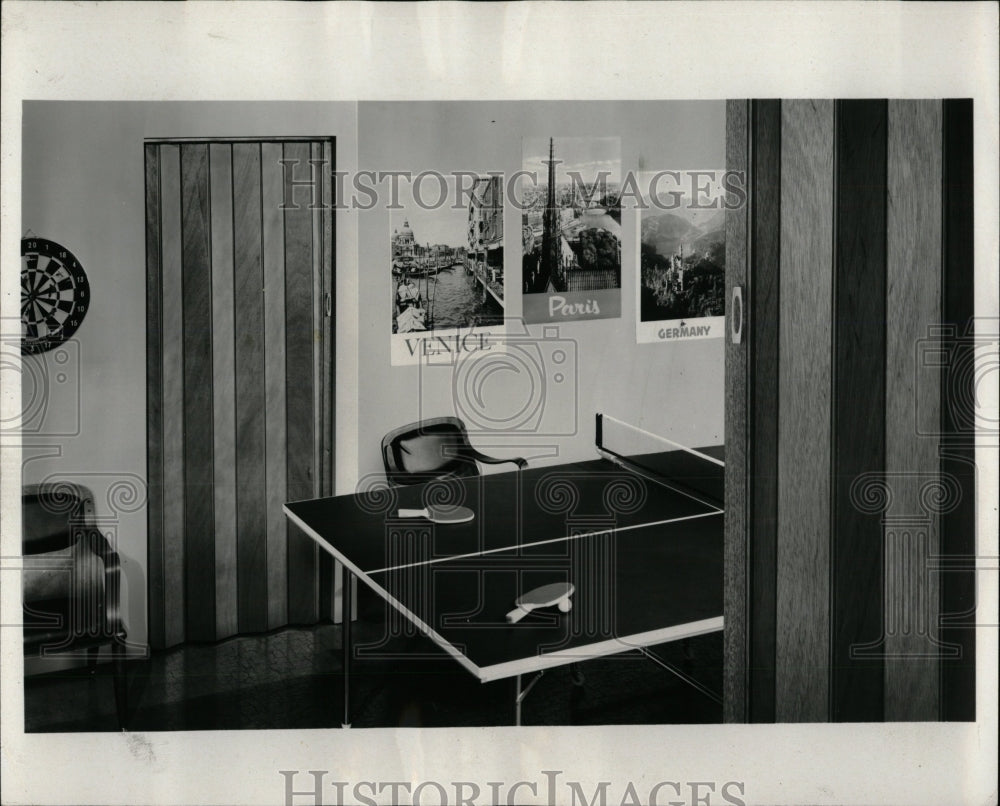 1969 Press Photo Clopay Decorator Natural Wood Doors - RRW63477 - Historic Images