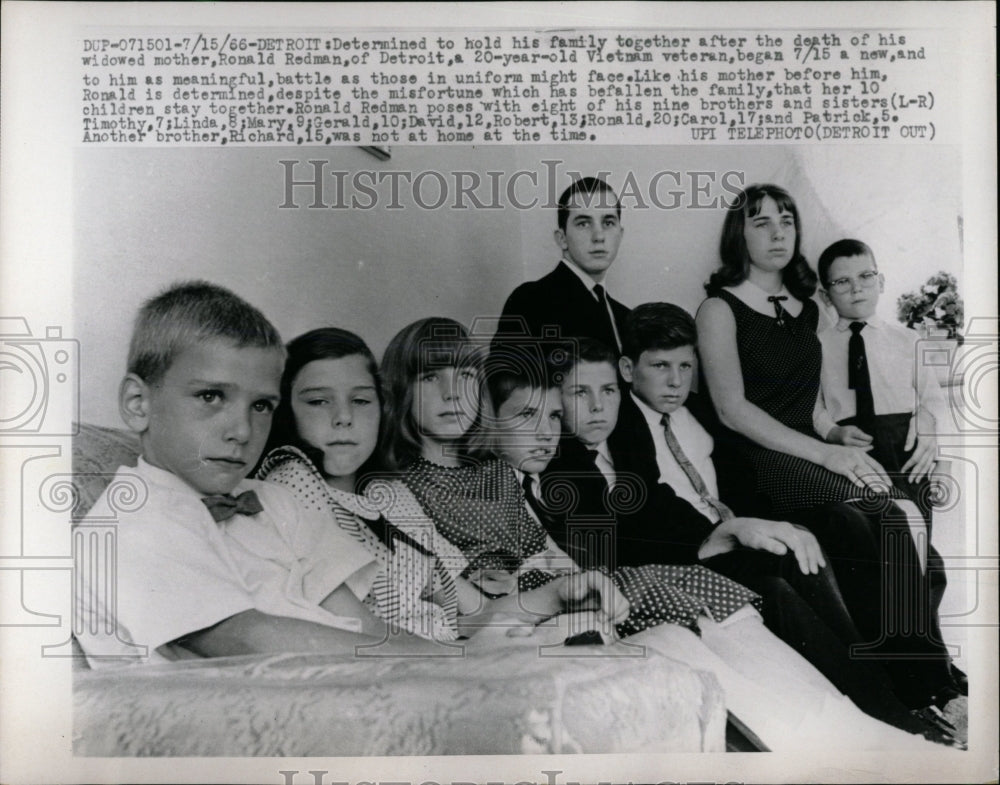 1966 Press Photo Ronald Redman Death Widowed Mother - RRW63583 - Historic Images