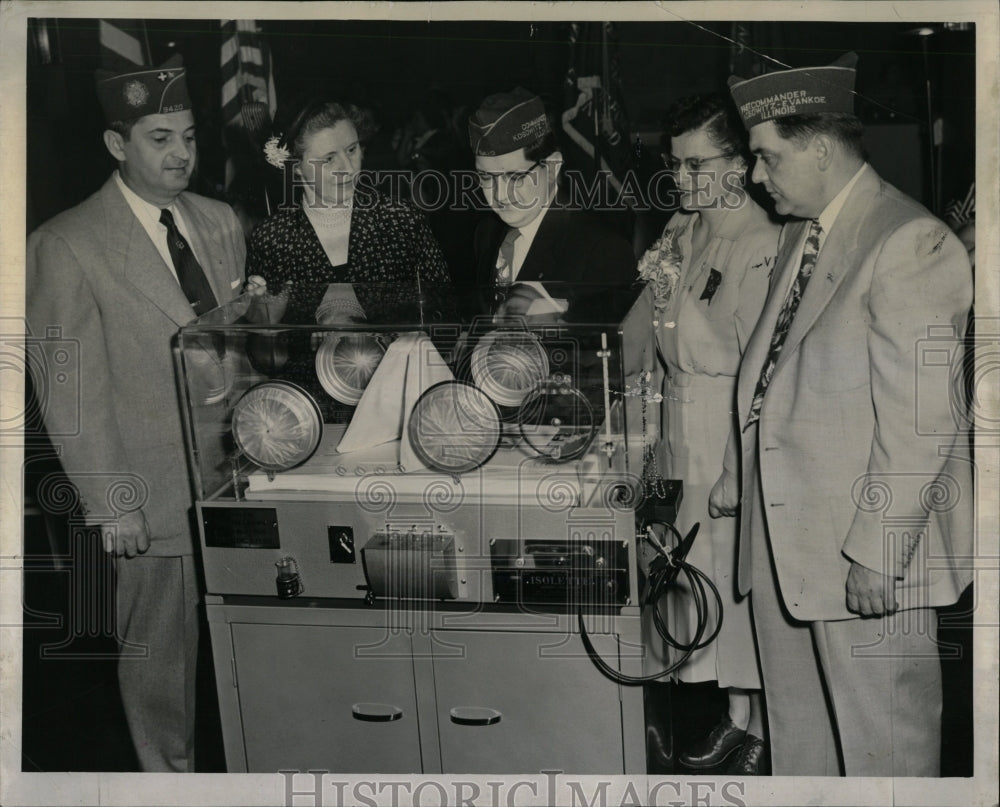 1953 Press Photo VFW Donates Incubator Post 9420 Shyan - RRW63603 - Historic Images