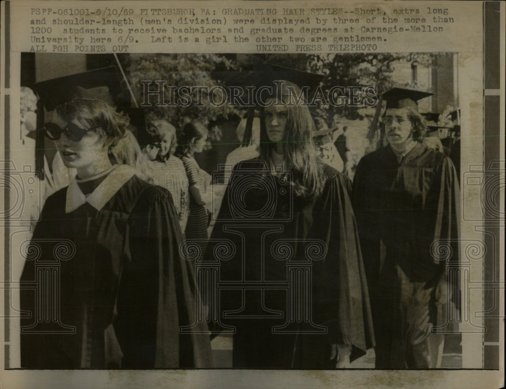 1969 Hair Lenght Show Carnegie-Mellon Univ. Graduates - RRW64081 - Historic Images