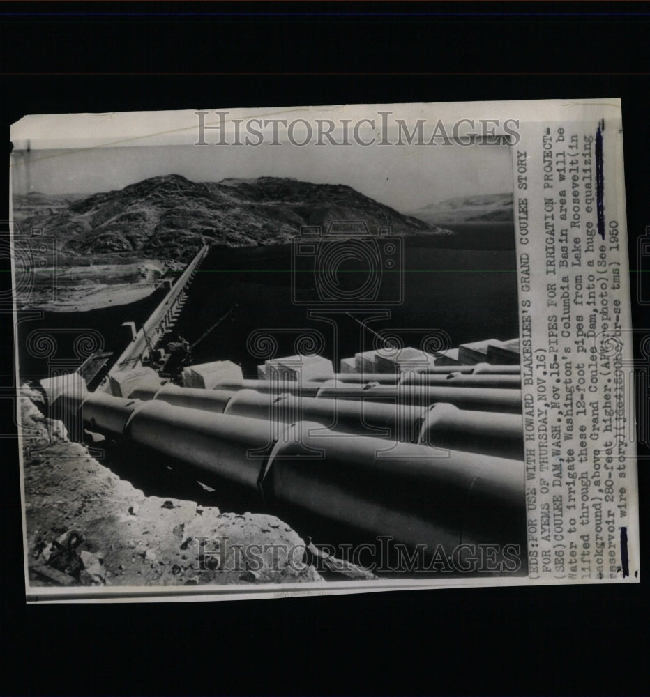 1950 Press Photo Columbia Basin To Be Irrigated - RRW64115 - Historic Images