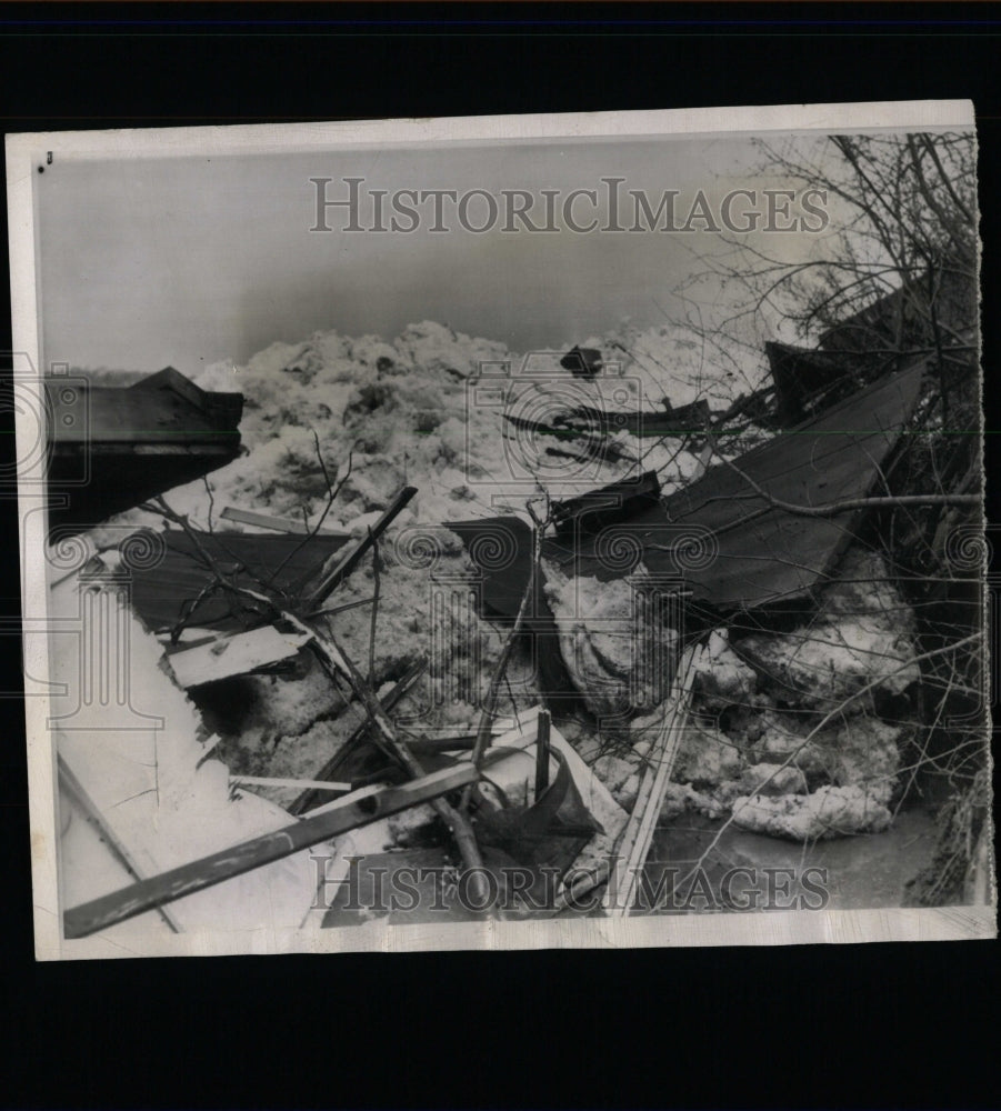 1955 Press Photo Niagara River Ice Jam New York - RRW64135 - Historic Images