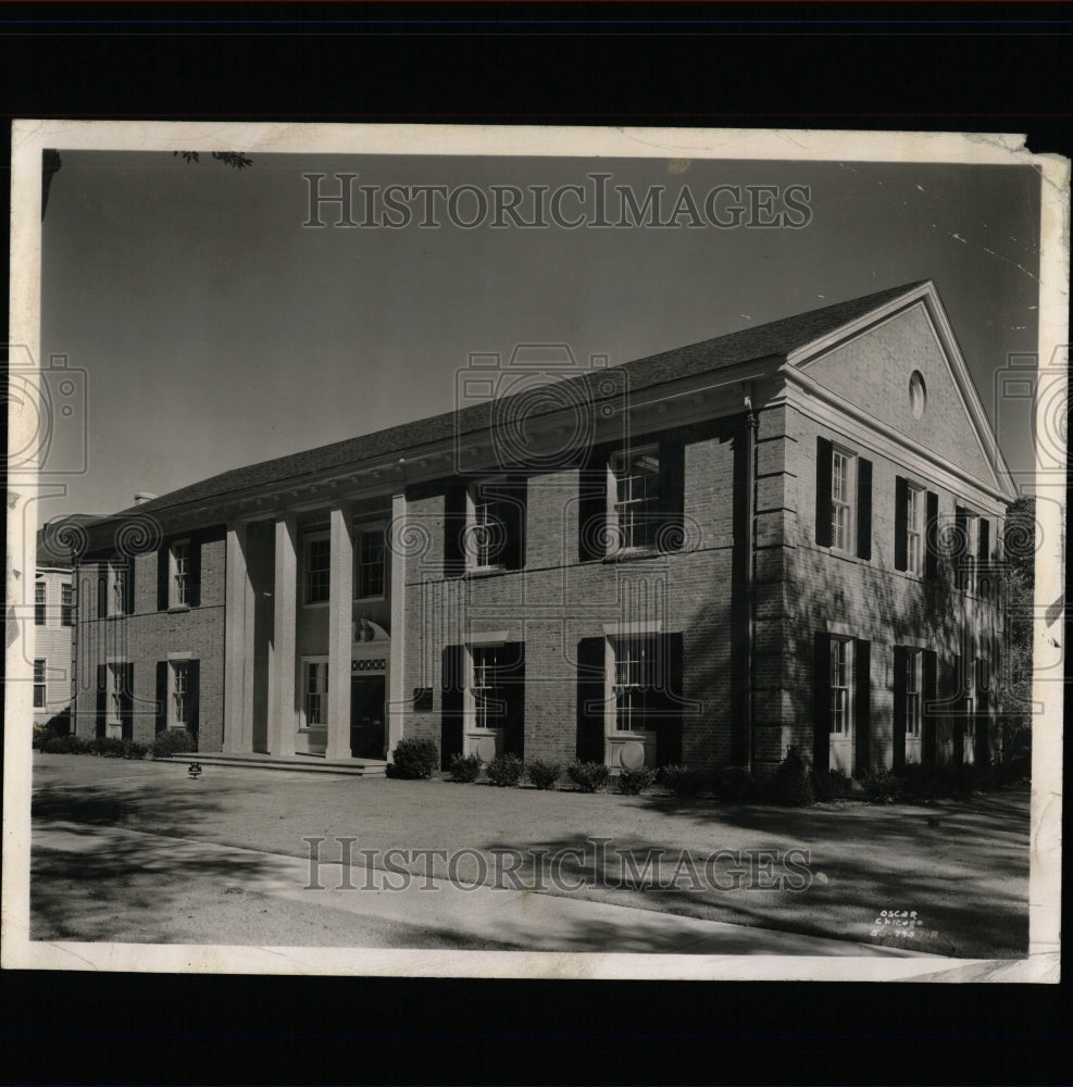 1955 Press Photo American Academy Hinman Ave Red brick - RRW64839 - Historic Images