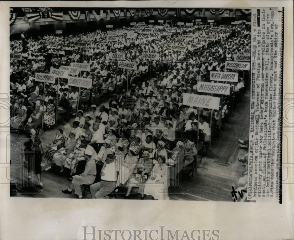 Press Photo National Veterans Philadelphia Foreign Wars - RRW64895 - Historic Images