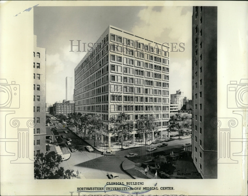 1972 Press Photo Clinical Building Northwestern Medical - RRW64971 - Historic Images