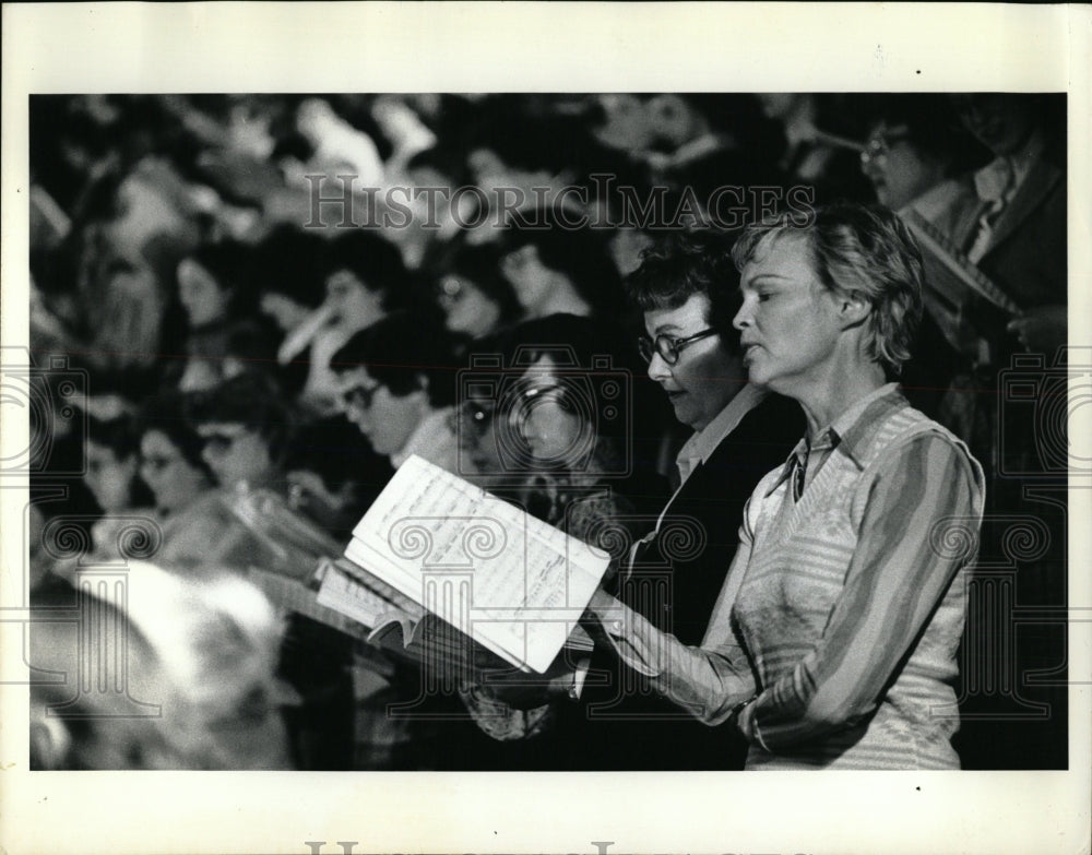 1979 Press Photo Choir chorale chorus musical Merriah - RRW65183 - Historic Images