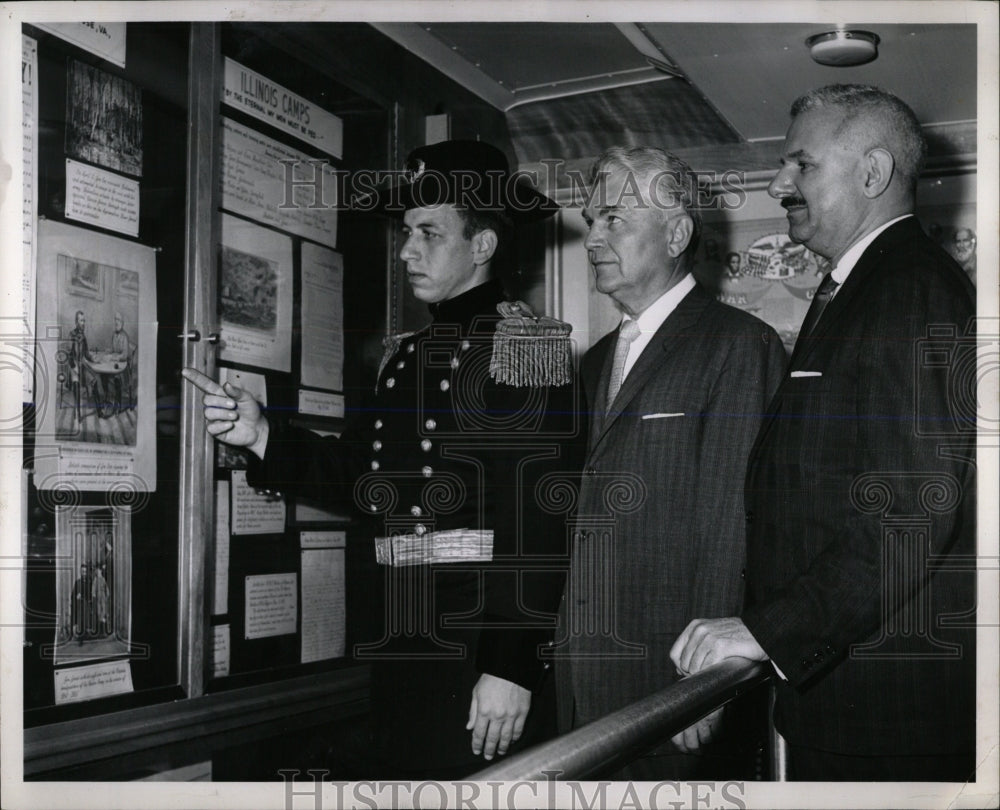 1961 Press Photo Charles Weishaup Civil War uniform - RRW65563 - Historic Images