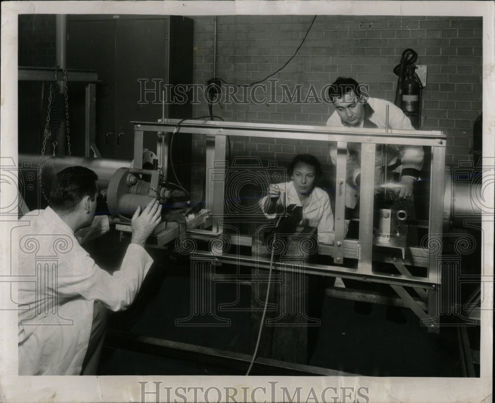 1953 Press Photo Marjorie W.Evans Center Research - RRW65641 - Historic Images