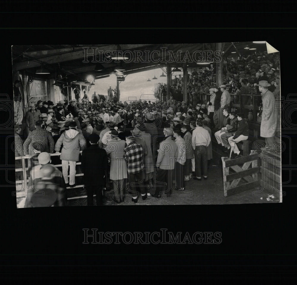 1959 Press Photo Auction Morning Amphitheater Wayne - RRW65967 - Historic Images