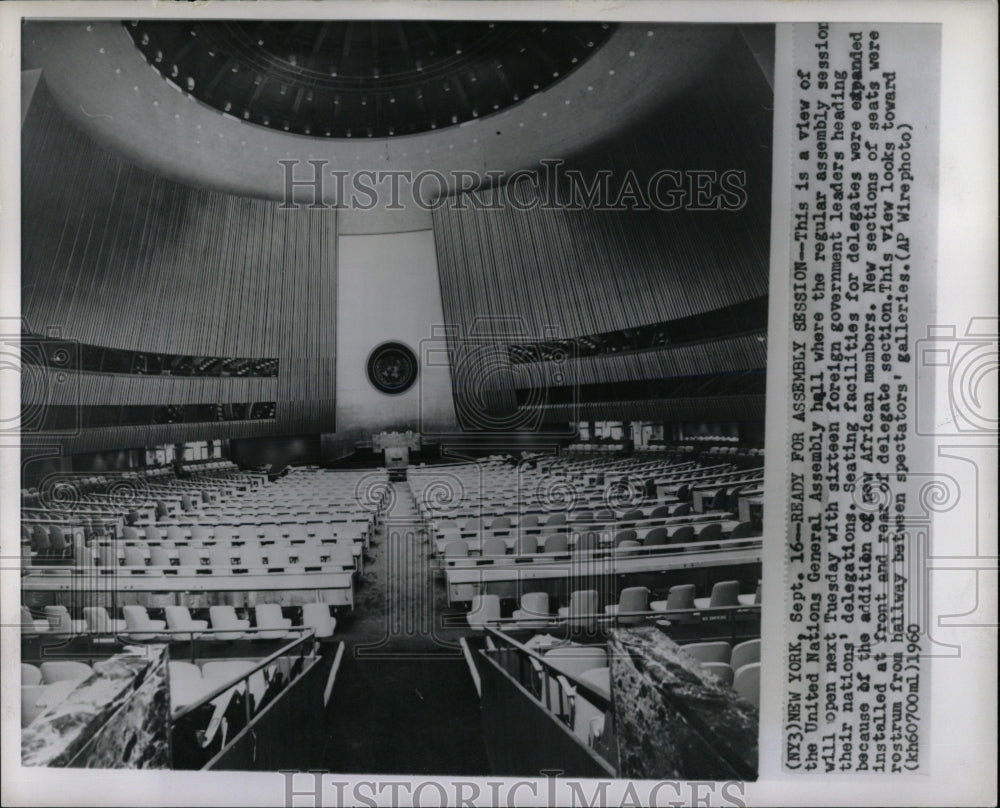 1960 Press Photo United Nations Assembly session view - RRW66139 - Historic Images