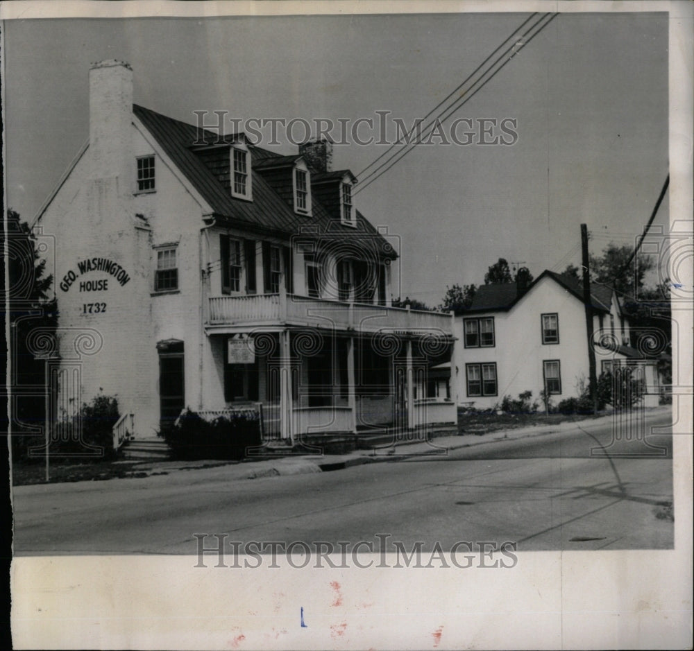 1964 Press Photo George Washington House Bladensburg - RRW66451 - Historic Images