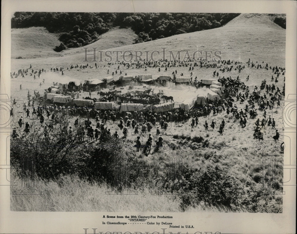 1955 Press Photo Scene Untamed 20th Century Fox Film - RRW66489 - Historic Images