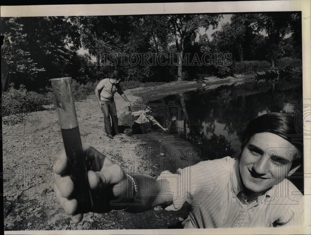 1980 Press Photo Water Pollution Des Plaines River - RRW66663 - Historic Images