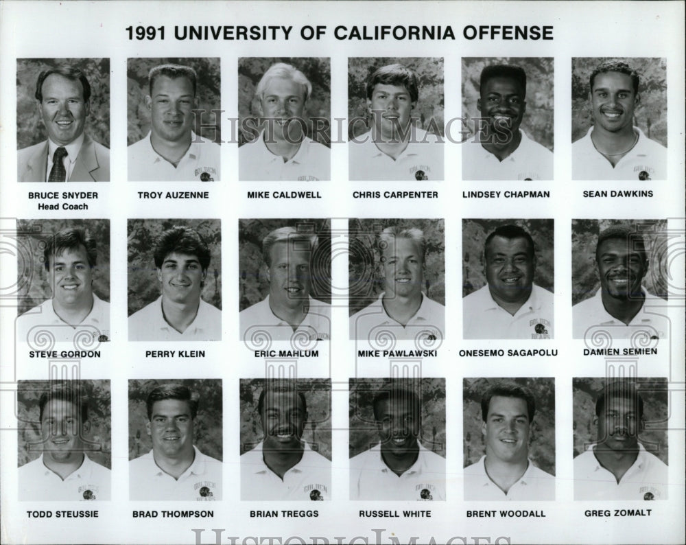 1991 Press Photo California University offense Bruce - RRW66889 - Historic Images