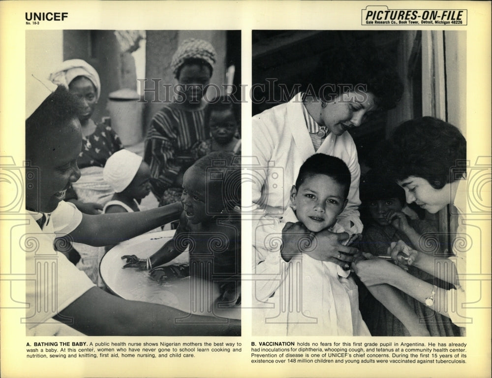 1967 Press Photo Argentina Public Nurse Nigerian Baby - RRW67211 - Historic Images