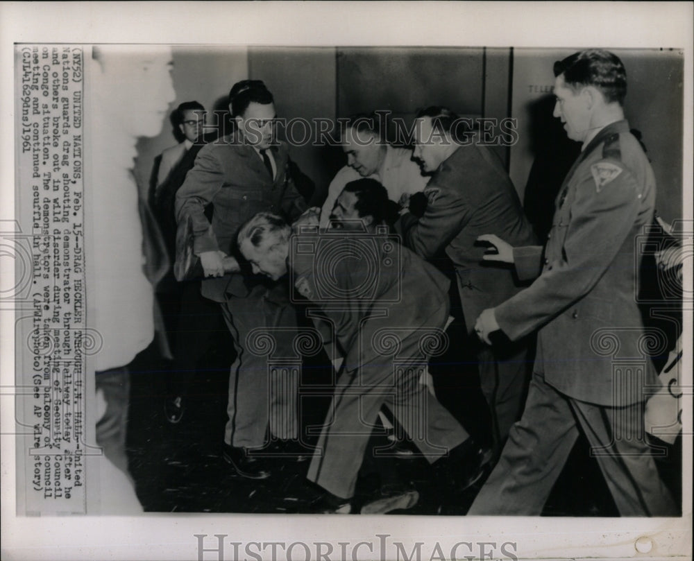 1961 Press Photo United Nations Security Council Congo - RRW67303 - Historic Images