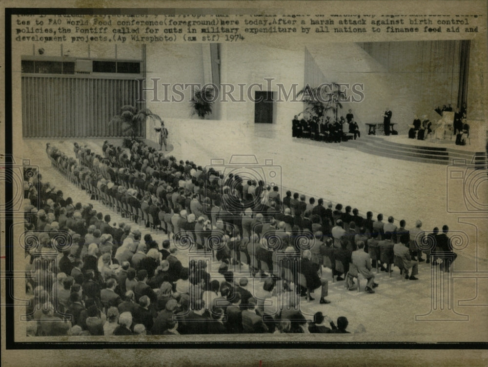 1974 Press Photo World Food Conference United Nation - RRW67349 - Historic Images