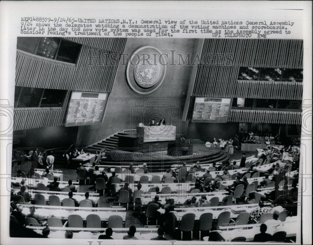 1965 Press Photo United Nations General Assembly - RRW67353 - Historic Images