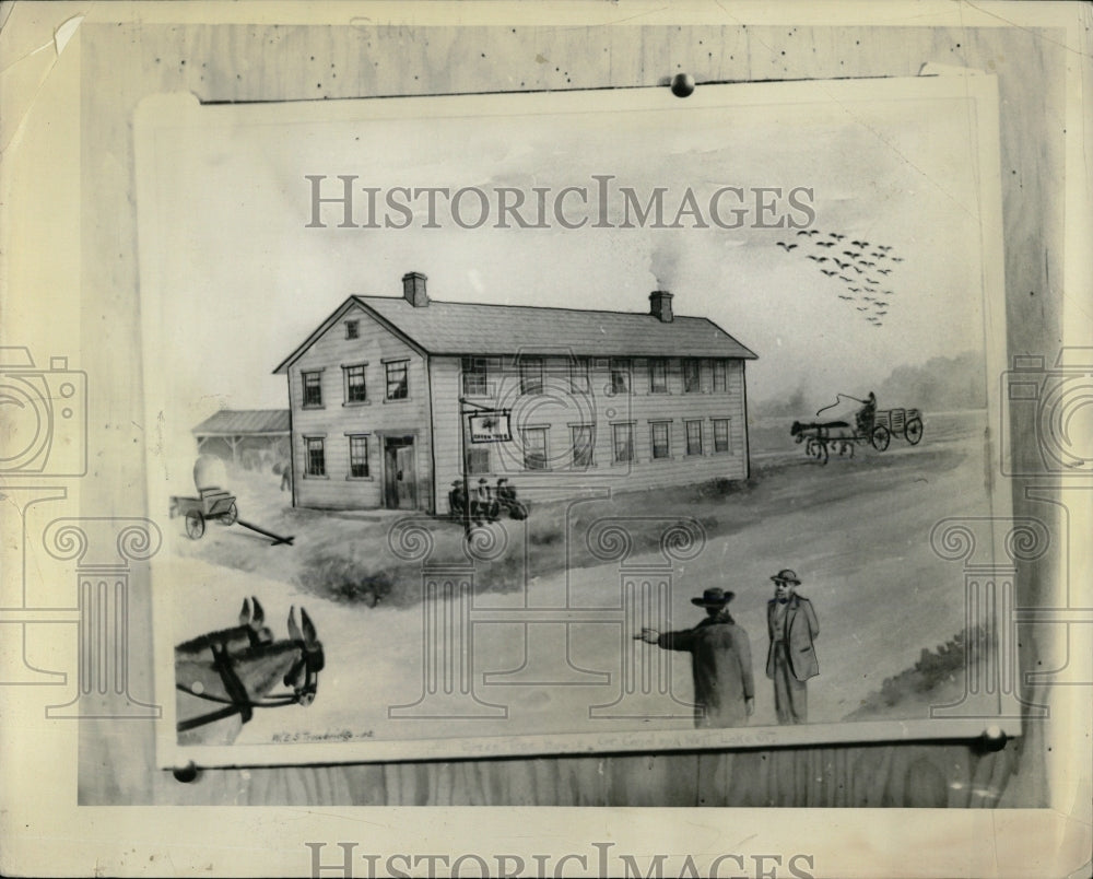 1937 Press Photo Canal Lake Tavern Hotel Metropolis - RRW67603 - Historic Images