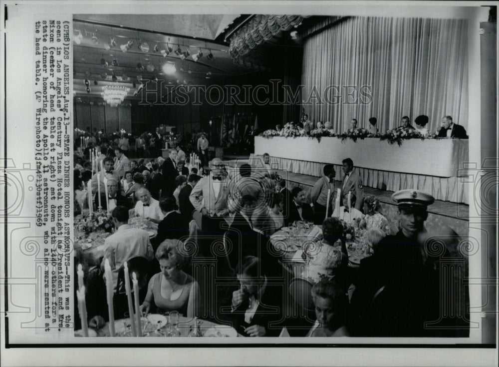 1969 Press Photo Mr.and Mrs.Nixon in State Dinner,L.A. - RRW67897 - Historic Images