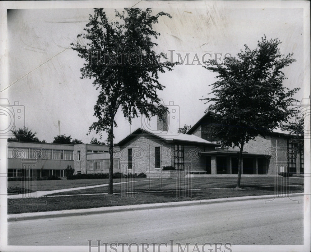 1961 Press Photo Baptist church Midland Michigan - RRW68079 - Historic Images