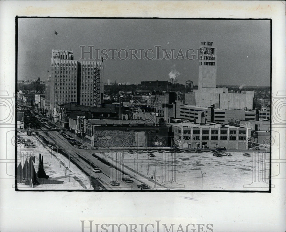 1979 Press Photo Downtown Pontiac Developing Area Mich - RRW68097 - Historic Images