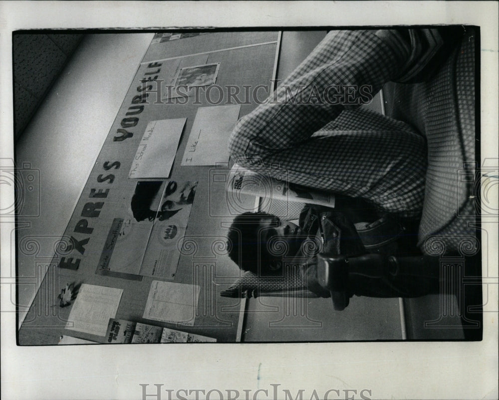 1973 Press Photo Evanston Township High School Student - RRW68261 - Historic Images