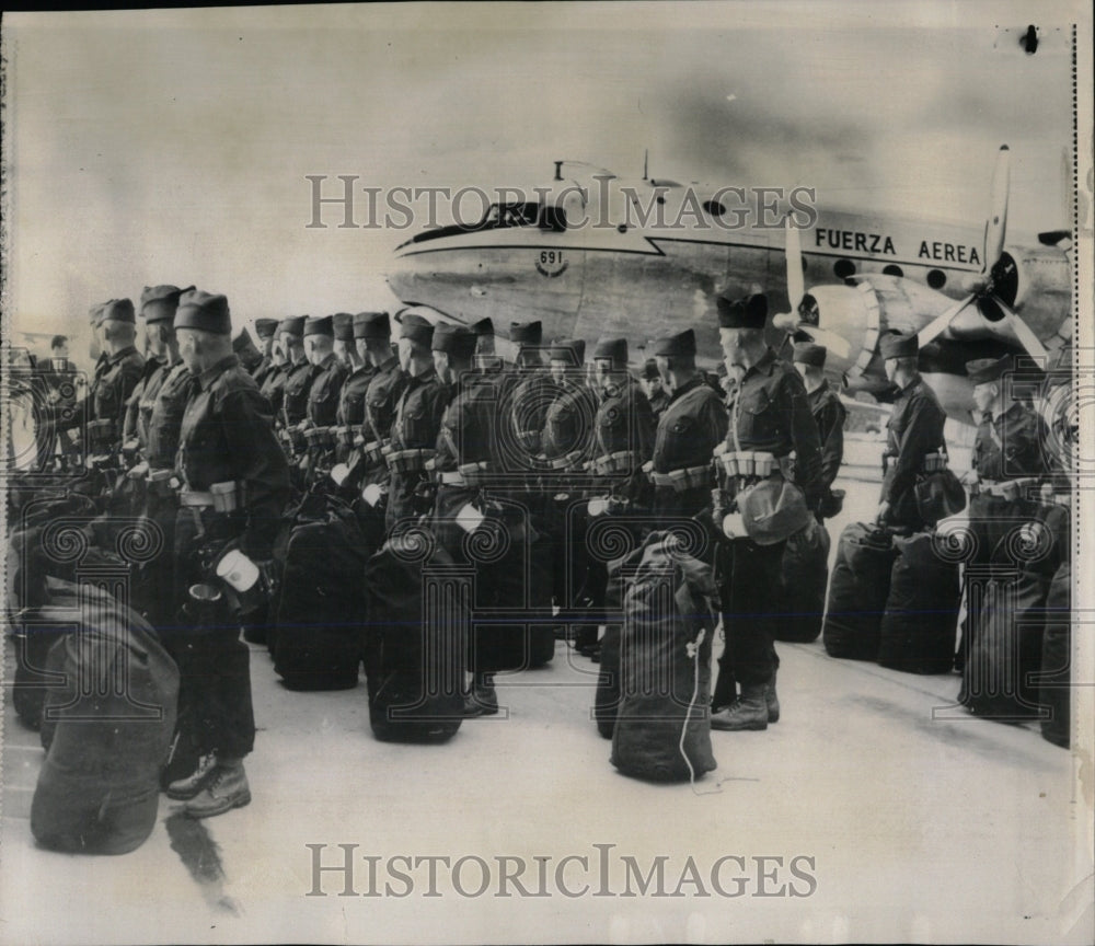 1956 Press Photo United Nations police force Naples - RRW68455 - Historic Images