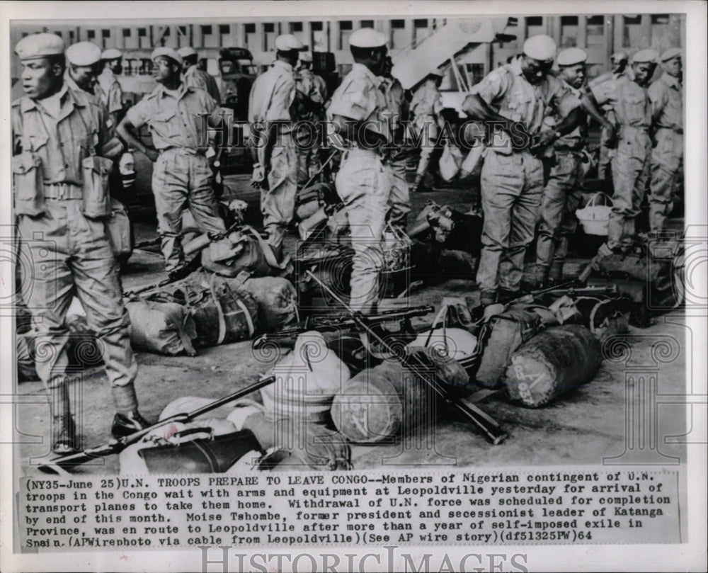 1964 Press Photo United Nation Army - RRW68467 - Historic Images