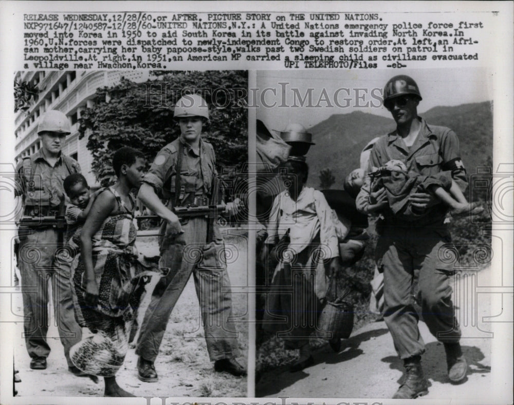 1960 Press Photo United Nation Army Battle South Korea - RRW68469 - Historic Images