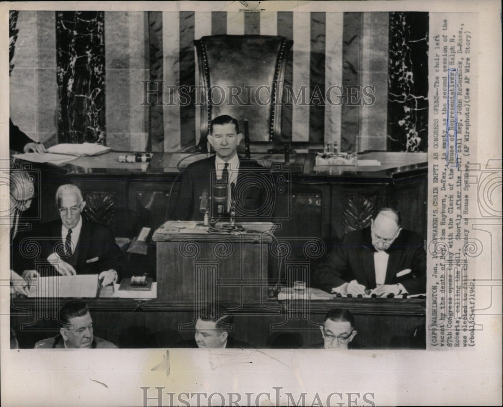 1962 Press Photo Sam Rayburn House of Representatives - RRW68481 - Historic Images