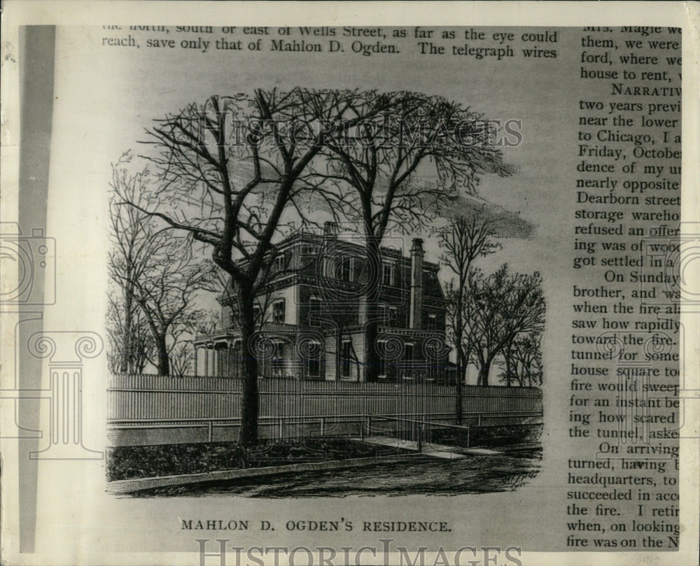 1943 Press Photo Mahlon D. Ogden Chicago Residence - RRW68507 - Historic Images