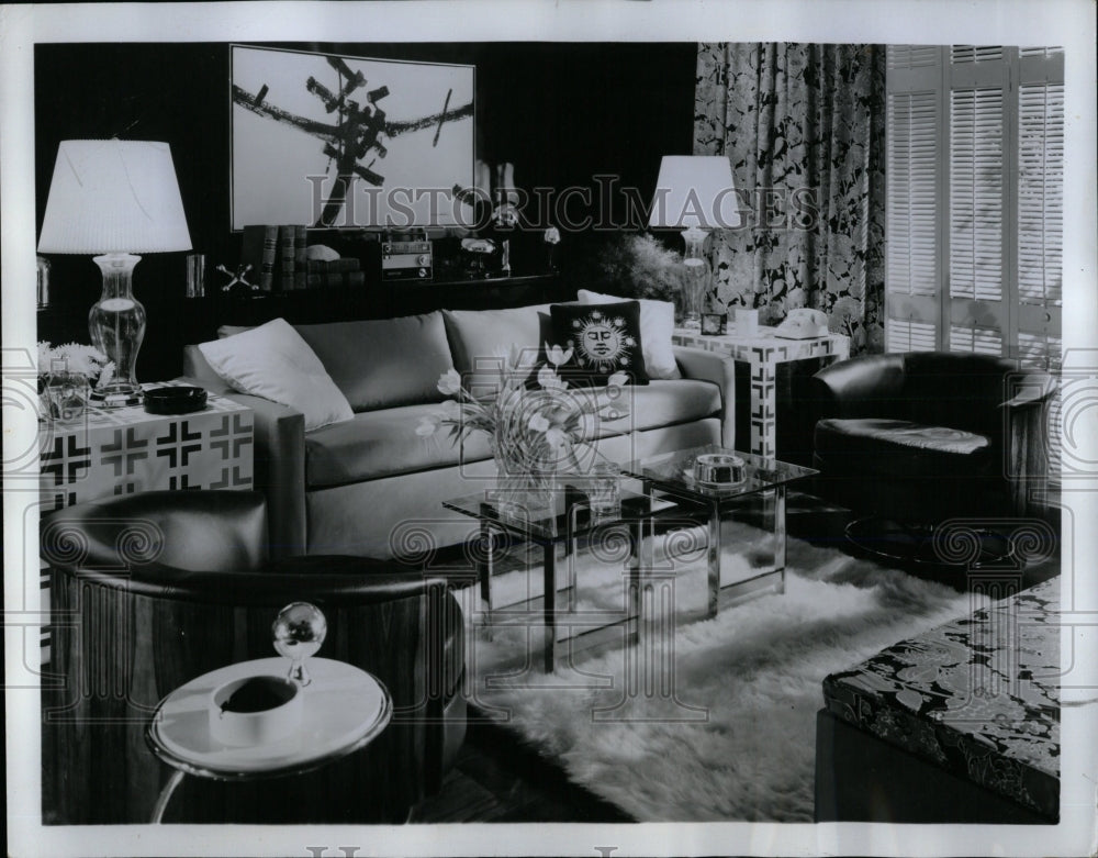 1970 Press Photo Study-Guest Room Interior Design - RRW68787 - Historic Images