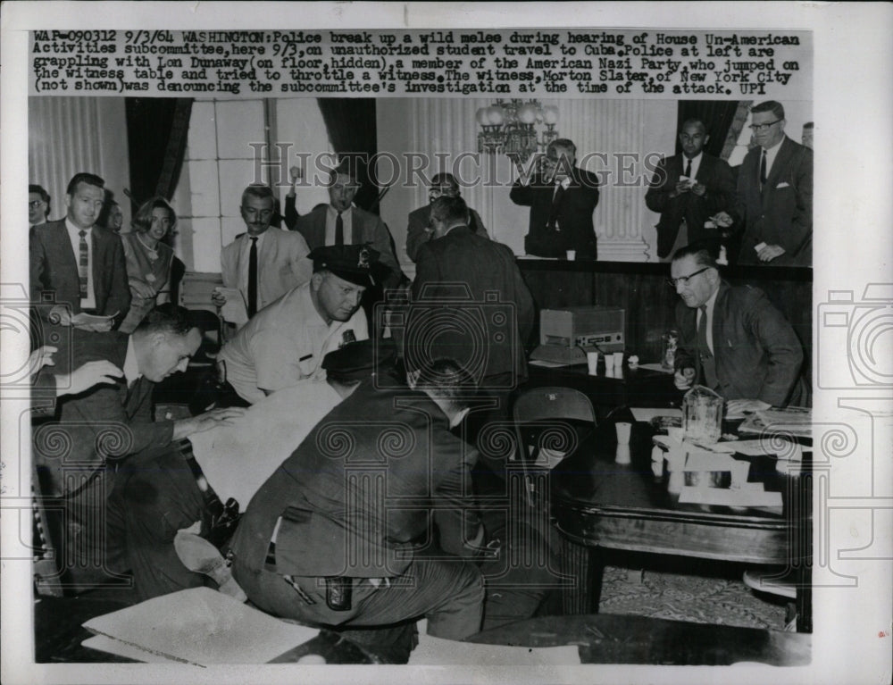 1964 Press Photo Witness Un-American Activities Jumped - RRW68973 - Historic Images