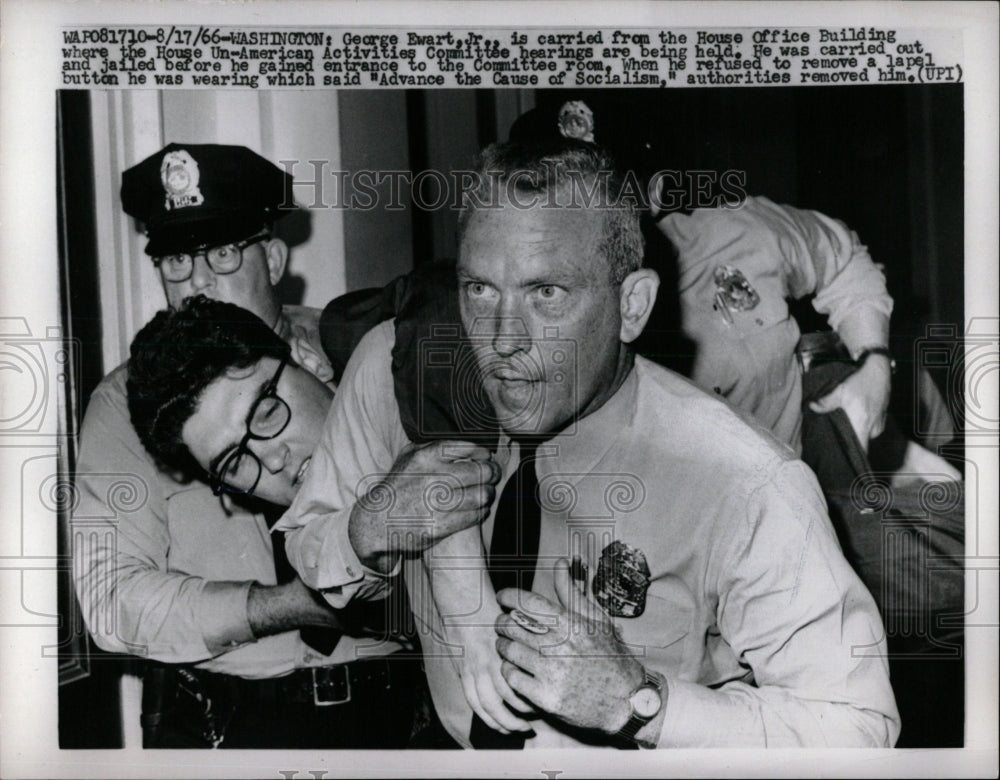 1966 Protestor Escorted From House Un-American Hearings - RRW68975 - Historic Images