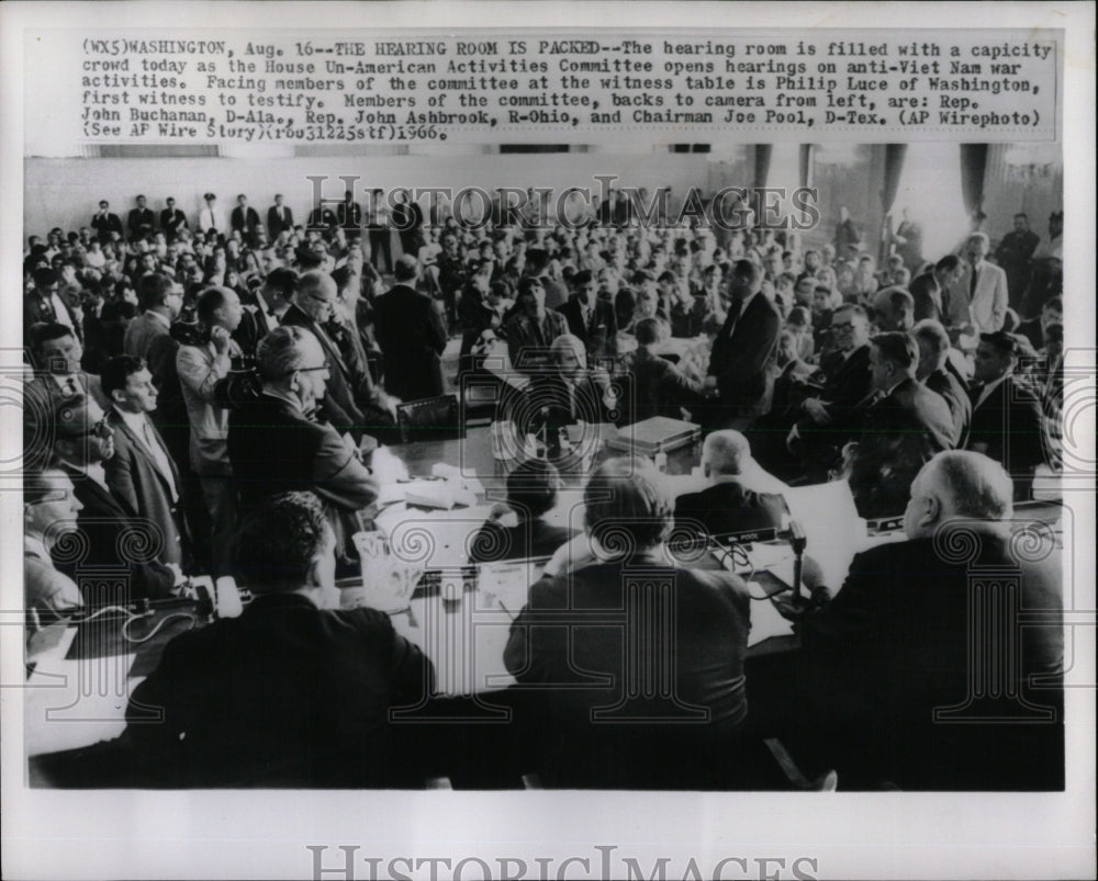 1966 Press Photo House UnAmerican Activities Committee - RRW69017 - Historic Images