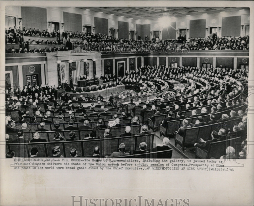 1964 Press Photo U.S. House of Representatives Meeting - RRW69047 - Historic Images