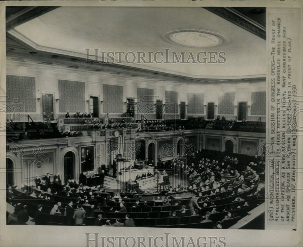 1950 Press Photo remodeled house representative meeting - RRW69131 - Historic Images