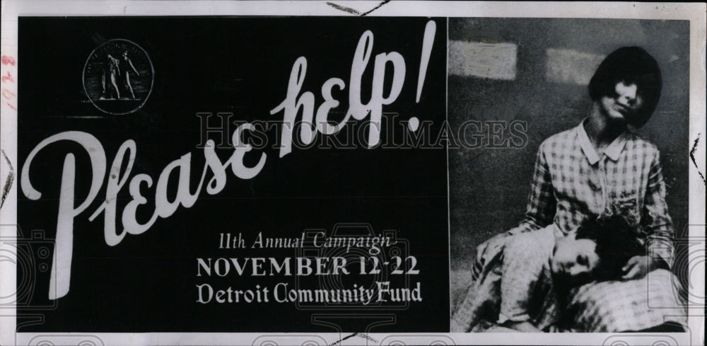 1953 Press Photo Community Fund poster - RRW69163 - Historic Images