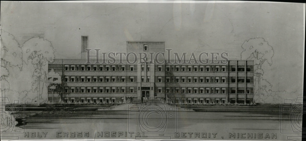 1945 Press Photo Holy Cross Hospital - RRW69259 - Historic Images