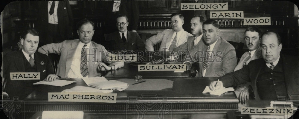 1929 Press Photo Circuit Court Table Members - RRW69269 - Historic Images