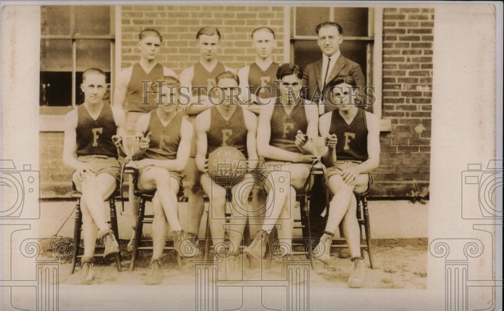 1923 Press Photo 1923 FHS Basketball Champions - RRW69423 - Historic Images