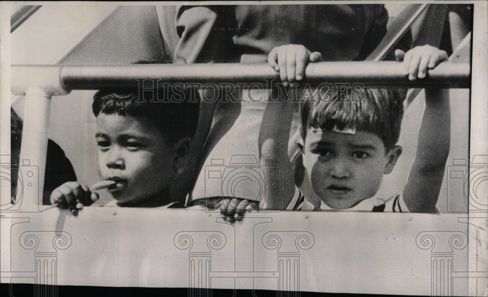 1956 Press Photo Korean Orphans Arrive in United States - RRW69547 - Historic Images