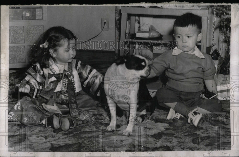 1957 Press Photo Korean Children Orphans Kling Bovee - RRW69549 - Historic Images