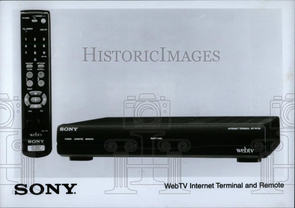 1997 Press Photo Sony&#39;s WebTV Internet Terminal Remote - RRW69809 - Historic Images