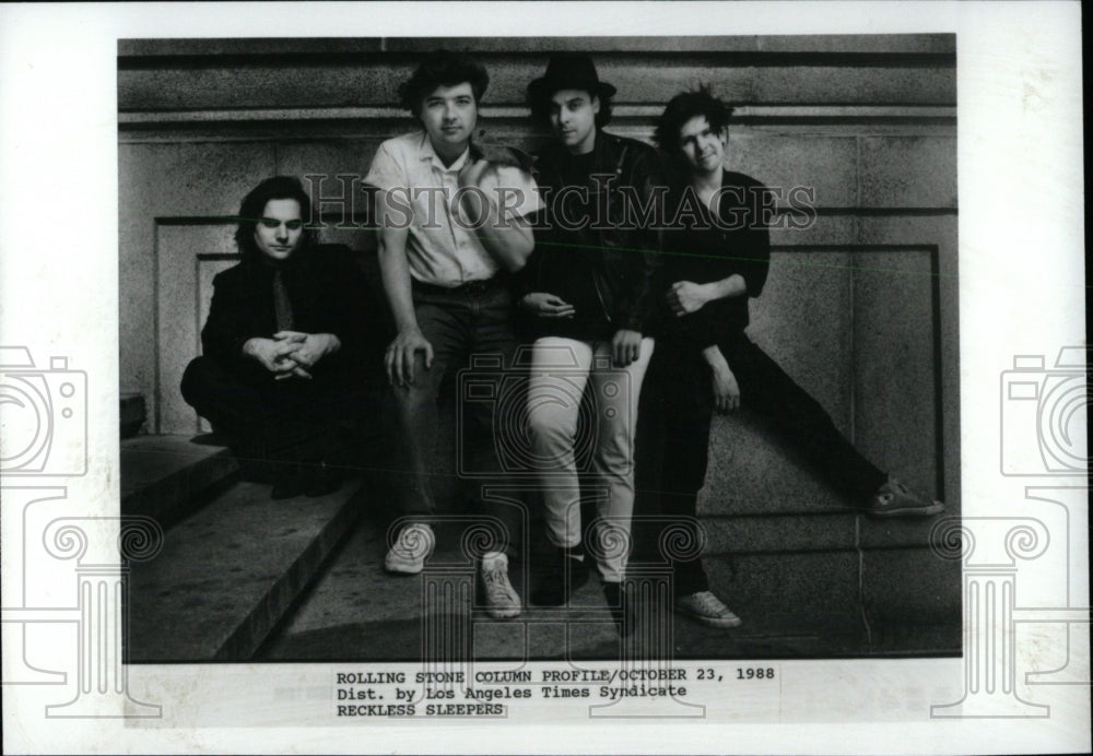 1988 Press Photo Band Reckless Sleepers Rolling Stone - RRW69943 - Historic Images