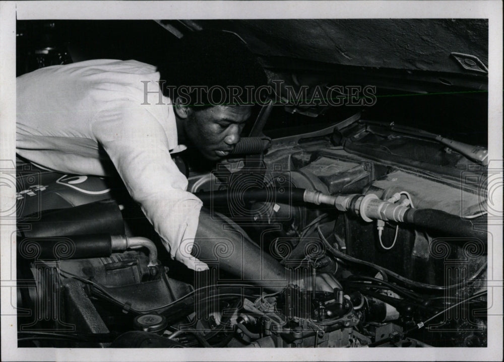 1970 Press Photo Terry Safford Industrial Arts Student - RRW70159 - Historic Images