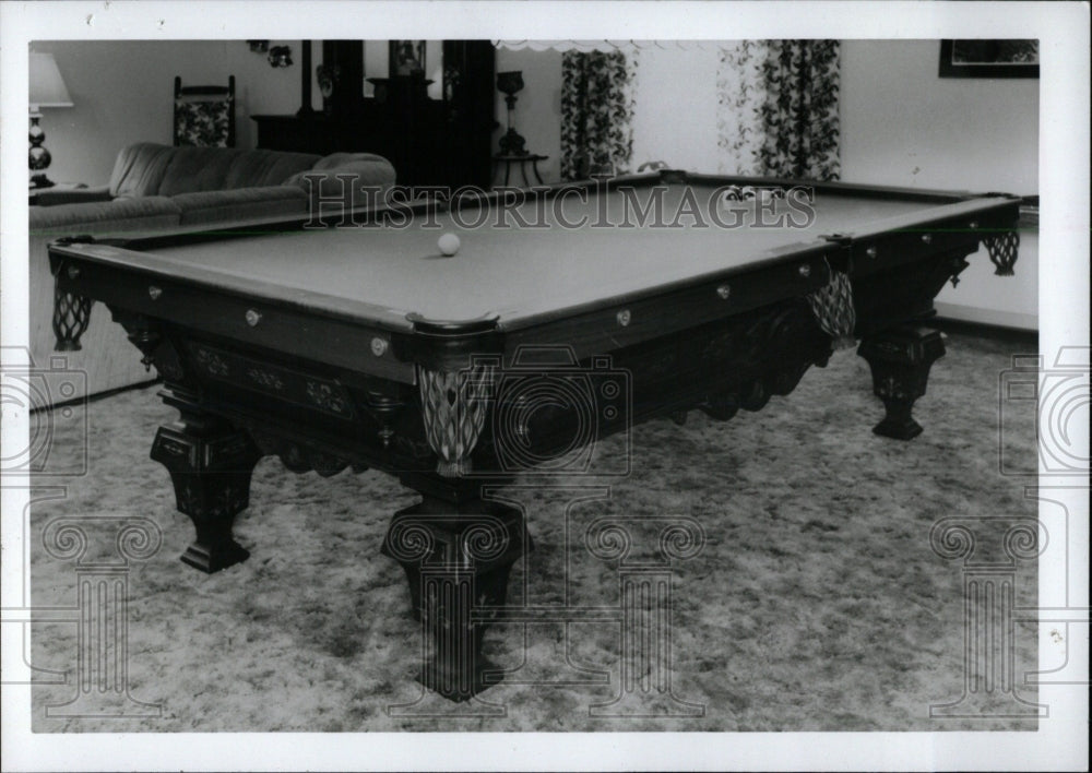 1993 Press Photo American Victorian billiards table - RRW70417 - Historic Images